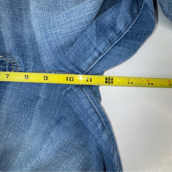 AEO Women’s Mid Rise Jegging Ankle Jean Destructed Size 16 Short - Picture 15 of 17